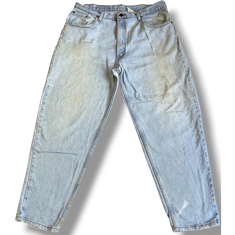 Vintage Levis 550 Relaxed Fit Tapered Leg Jeans Light Wash Made in USA 36x30